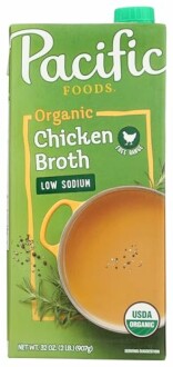 Pacific Foods Organic Free Range Chicken Low Sodium Broth