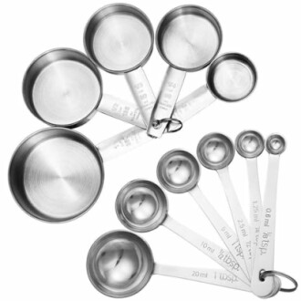 Accmor 11 Piece Stainless Steel Measuring Spoons Cups Set